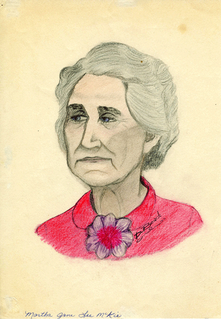 Sketch of Martha Lee
