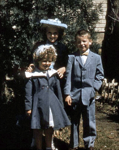 Kathy Pat and Mike 1958